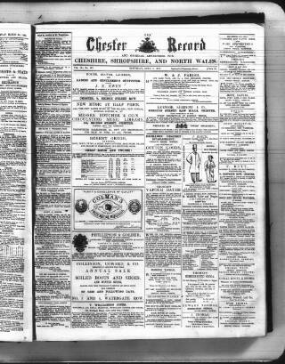 cover page of Chester Record published on April 1, 1865