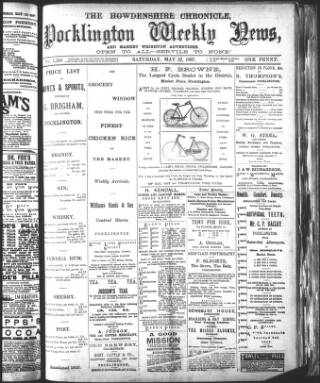 cover page of Howdenshire Chronicle published on May 22, 1897
