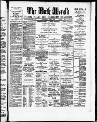 cover page of Bath Herald published on April 1, 1891