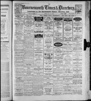cover page of Bournemouth Times and Directory published on May 22, 1931