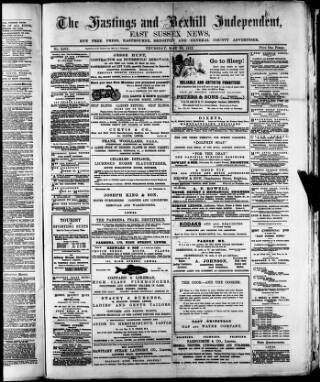 cover page of Hastings and Bexhill Independent published on May 22, 1913