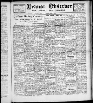 cover page of Heanor Observer published on April 1, 1926