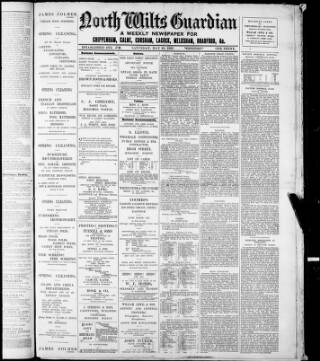 cover page of North Wilts Guardian published on May 22, 1897
