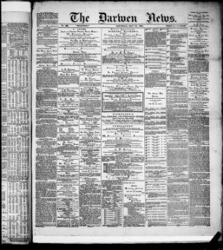 cover page of Darwen News published on May 22, 1880