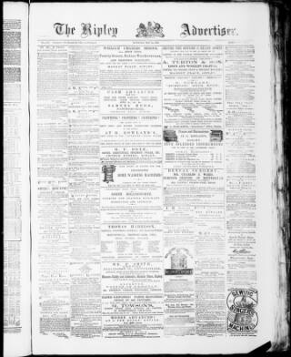 cover page of Ripley Advertiser published on May 22, 1875