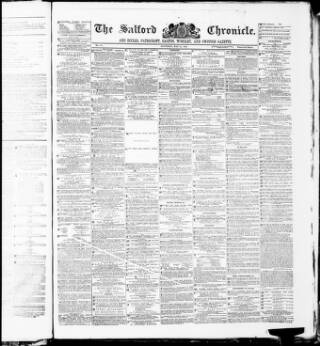 cover page of Salford Chronicle published on May 22, 1880