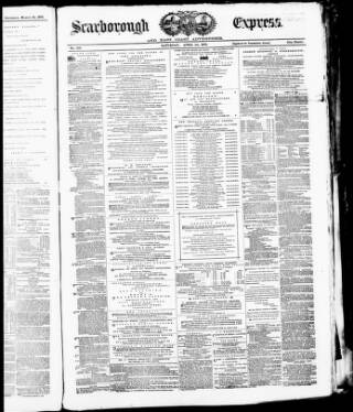 cover page of Scarborough Express and General Advertiser published on April 1, 1876