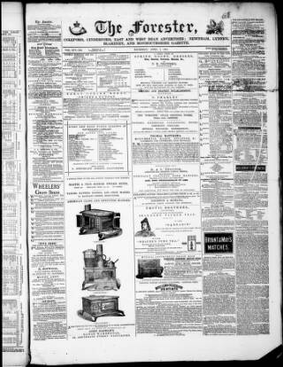 cover page of The Forester (Coleford) published on April 1, 1875