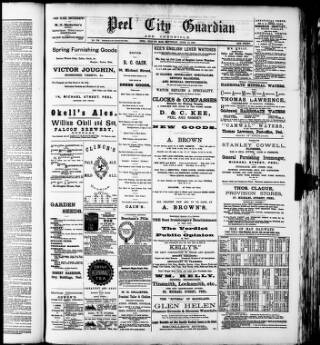 cover page of Peel City Guardian published on June 13, 1896