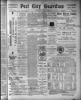 cover page of Peel City Guardian published on August 2, 1902