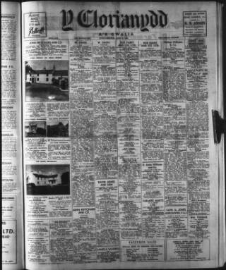 cover page of Y Clorianydd published on August 2, 1961
