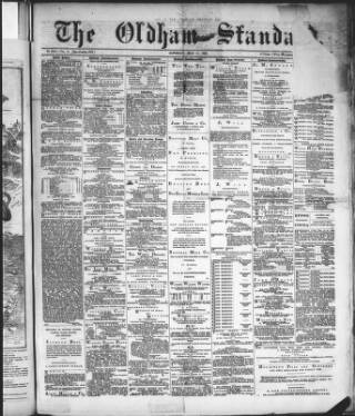cover page of Oldham Standard published on May 11, 1889