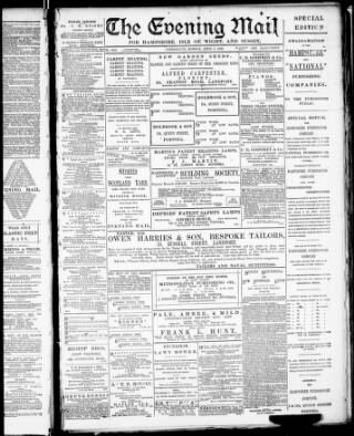 cover page of Southern Daily Mail published on April 1, 1889