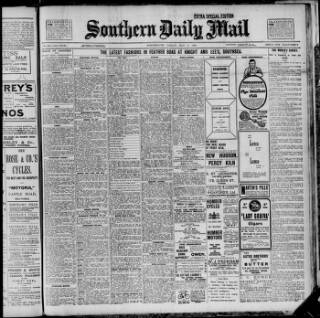 cover page of Southern Daily Mail published on May 22, 1903