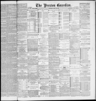 cover page of Preston Guardian published on May 22, 1886