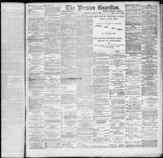 cover page of Preston Guardian published on April 1, 1899