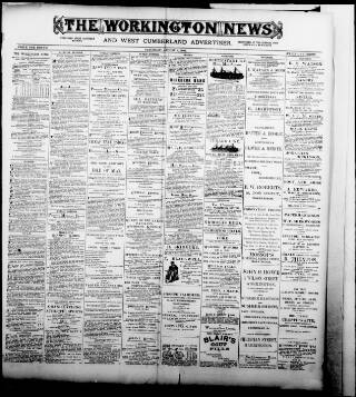 cover page of Workington News and West Cumberland Advertiser published on August 2, 1902