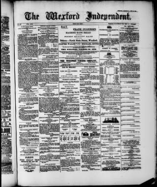cover page of Wexford Independent published on June 13, 1900