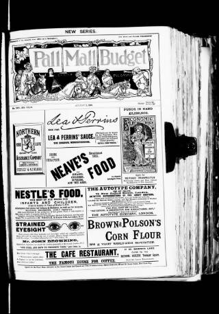 cover page of Pall Mall Budget published on August 2, 1894