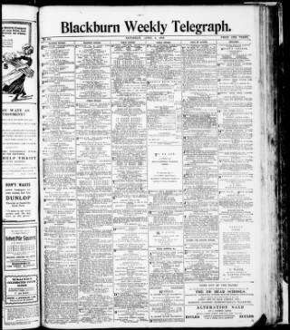 cover page of Blackburn Weekly Telegraph published on April 1, 1916