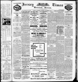 cover page of Jersey Times and British Press published on November 2, 1901