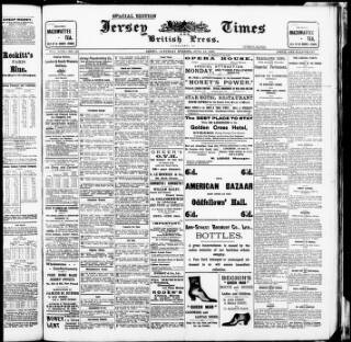 cover page of Jersey Times and British Press published on June 13, 1908