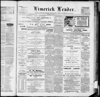 cover page of Limerick Leader published on May 22, 1907