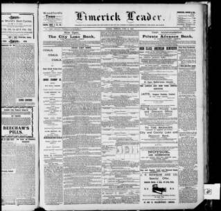 cover page of Limerick Leader published on June 13, 1910