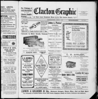 cover page of Clacton Graphic and East Coast Illustrated News published on June 13, 1925