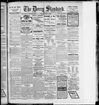 cover page of Londonderry Standard published on April 1, 1918