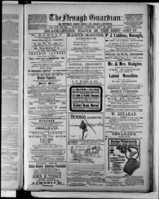 cover page of Nenagh Guardian published on May 22, 1909