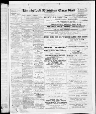 cover page of Knutsford Guardian published on May 19, 1911