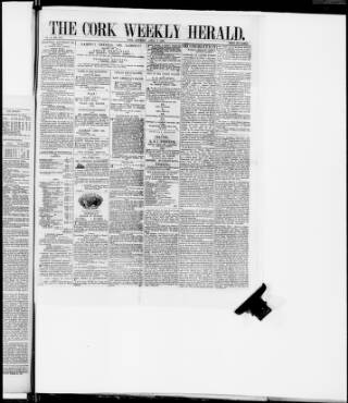 cover page of Cork Weekly Herald published on April 1, 1876