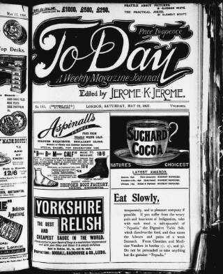 cover page of To-day published on May 22, 1897