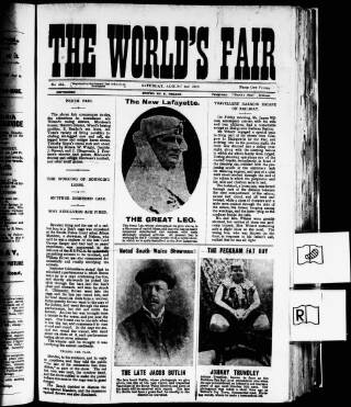 cover page of World's Fair published on August 2, 1913