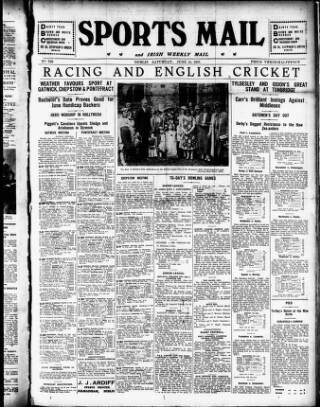 cover page of Warder and Dublin Weekly Mail published on June 13, 1931