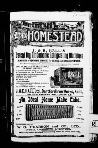 cover page of Irish Homestead published on December 15, 1900