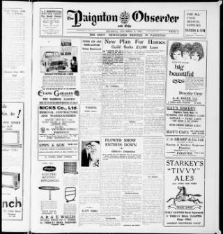 cover page of Paignton Observer and Echo published on November 2, 1961