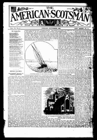 cover page of Orkney & Shetland American published on November 1, 1892