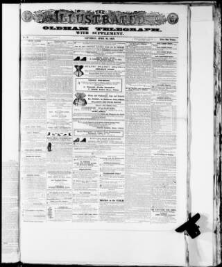 cover page of Illustrated Oldham Telegraph published on April 16, 1859
