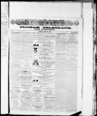 cover page of Illustrated Oldham Telegraph published on April 30, 1859