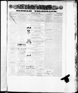 cover page of Illustrated Oldham Telegraph published on May 7, 1859