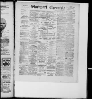 cover page of Stockport Chronicle published on May 22, 1901