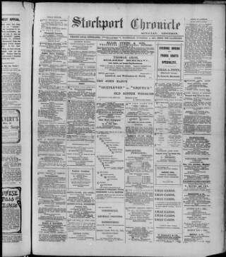 cover page of Stockport Chronicle published on November 2, 1904