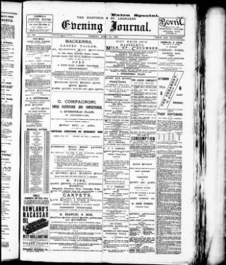 cover page of Evening Journal published on April 1, 1890