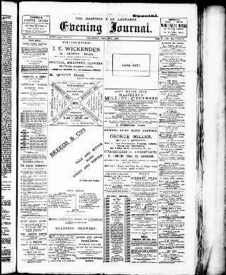 cover page of Evening Journal published on May 22, 1890