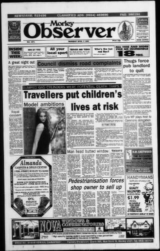 cover page of Morley Observer published on April 1, 1993
