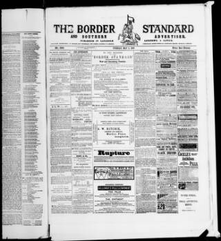 cover page of Border Standard published on May 3, 1887