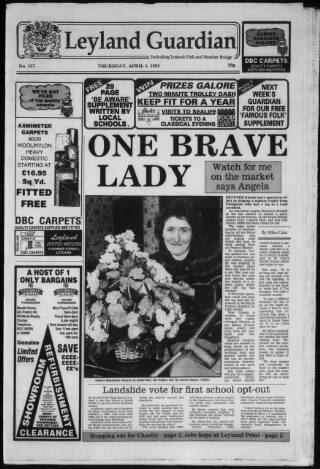 cover page of Leyland Guardian published on April 1, 1993