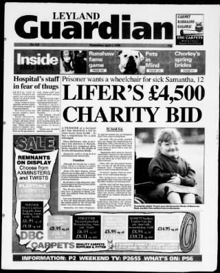cover page of Leyland Guardian published on April 1, 1998
